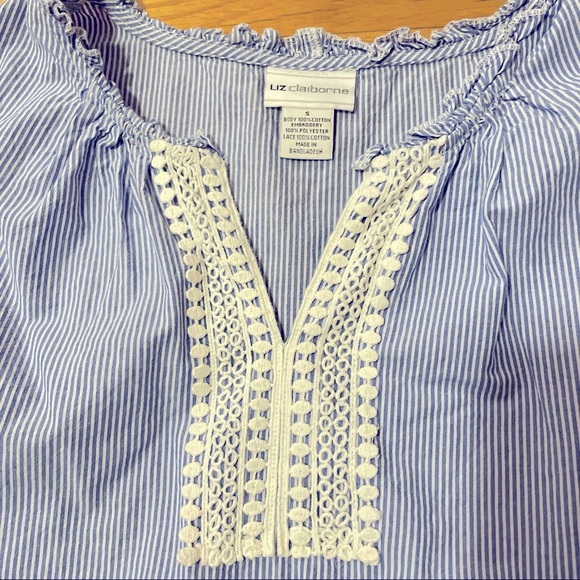 Liz Claiborne peplum top - Picture 5 of 8